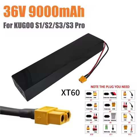 New 36V 9000mAh 10S3P 18650 Lithium Battery Pack for Kugoo S1 S2 S3/S3 Pro Scooter Battery Etc Acces