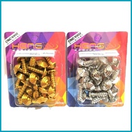☇◑ ❡ ◸ 20pcs Gold Bolts Set for Nmax, Aerox, Mio i125, Sporty, Soulty, Smash 115, Sniper 150/155