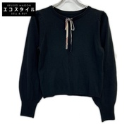 Blue Label Crestbridge 55N11-806-09 黑色羊毛領結圓領針織衫 38 [二手]