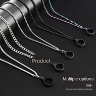 Rings🔥 Stainless Steel Metal Titanium Anodized Fashion Hanging Chain Lanyard Besi Rantai Tali Vape Pod