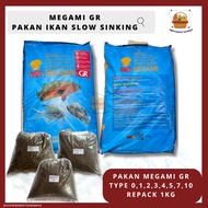 Megami GR PN SB Repack 1kg Pellet Feed Grouper Koi Cockatoo Ornamental Goldfish High Protein Pomfret