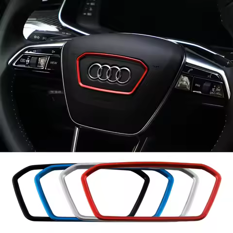 Car Steering Wheel Trim Cover For Audi A6 S6 C8 A7 S7 RS7 4K A8 D5 2019-2024 Quattro Sline Avant Dec