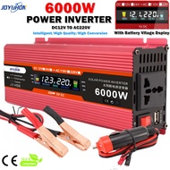 JOYUHON Solar Power Inverter System Full Set 6000W Car Power Inverter DC 12V to AC 220V Inverter 80W