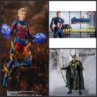 [魂限3款]全新(好盒/啡盒未開) shf captain marvel /loki/Captain America cap vs cap marvel Avengers