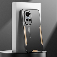 LANLIN For OPPO Reno 10 Pro Plus Reno 10 Pro Reno 10 Phone Case Matte Aluminum Alloy+TPU+PC Shockpro