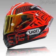 SHOEI Full Face Motorcycle helmet X14 93 Marquez Red Ant Helmet Riding Motocross Racing Motobike Helmet