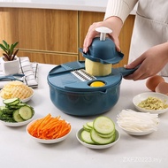 One Set Vegetable Cutter Vegetable Cutter Grater Multifunctional Kitchen Radish Shredded Nine-in-One