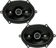KICKER DSC680 6x8-Inch (160x200mm) Coaxial Speakers, 4-Ohm (Pair)