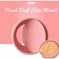 ❉ 6,8inch Peach Pink Round Cake Mould Chiffon Cake Baking Pan Royang Kek Bottom Removable