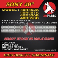 KLV-40R452A ,KLV-40R457A ,KDL-40R350B ,KDL-40R350C , SONY 40“ LED TV BACKLIGHT / LAMPU TV   [READY S