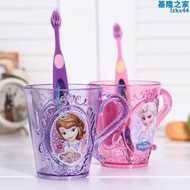 韓國冰雪奇緣寶寶兒童刷牙杯卡通創意洗漱杯牙杯漱口杯牙缸Hello
