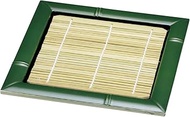 Fukui Craft 5-643-1+13 Buckwheat Dish, Green, 6.7 x 6.7 x 0.9 inches (17 x 17 x 2.4 cm), Colander fo