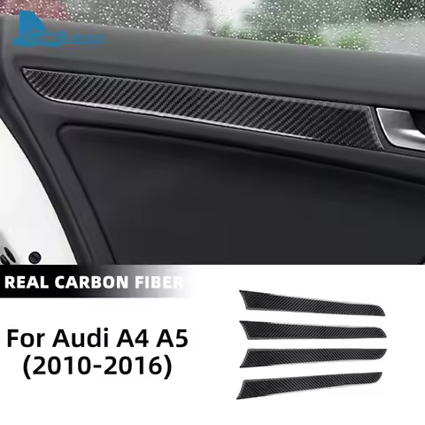 Real Soft Carbon Fiber Sticker For Audi A4 S4 RS4 B8 8KA5 S5 RS5 8T 8F 2010 2011 2012 2013 2014 2015