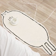 Household Cat Nordic Coffee Table Blanket Bedroom Bedside Blanket Feel Carpet Thickened Imitation Ca