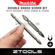 (1pc) Makita PH2 Screwdriver Bit | Hex Shank Philips Head Screw Bit | 65mm 110mm | Mata Pasang Skru Magnetic Head Drill