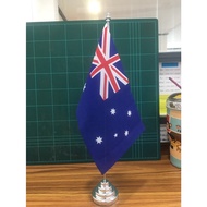 Table Flag Australia Stainless Steel Pole Height 48 cm.
