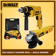 2in1 DeWALT Electric Hammer Drill + DeWALT Angle Grinder