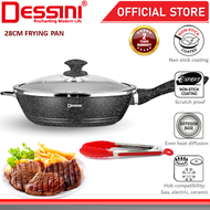 DESSINI ITALY Granite Aluminium Non Stick Casserole Pot Bowl Wok Grill Fry Pan Cookware Kuali Periuk