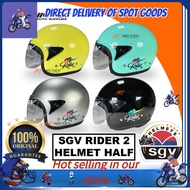 motorcycle helmet ❆HELMET SGV RIDER 2 100 ORIGINAL WITH SIRIM HELMET HALF READY STOK✱