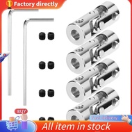 In stock-4 Packs 4mm to 4mm Steel Universal Joint Cardan Coupling Connector, Rotatable Model DIY Mot
