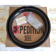 Expedition KLX CRF 150 WR 155 Rim Set Ring 21 x 160 / 18 x 215 BLACK