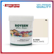 ♟ ✅ ✲ BOYSEN PERMACOAT LATEX PAINT COLOR SERIES BRIDAL WHITE (B-7509)