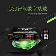 Home Two-Way Digital Amplifier Car Audio Bluetooth12V Power amplifier2Audio Channel Amplifier G30