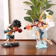 14cm Anime One Piece Action Figure Monkey D Luffy Fire Punch Gear 2 Domineering Fighting Kawaii Doll