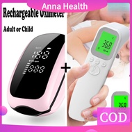 Rechargeable Medical Pulse Oximeter on the Finger for Child Baby and Adults & Children's fever foreh
