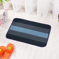 Combo 5 Cái - Thảm Lau Chân Nỉ Chống Trượt Họa Tiết Kẻ Ngang