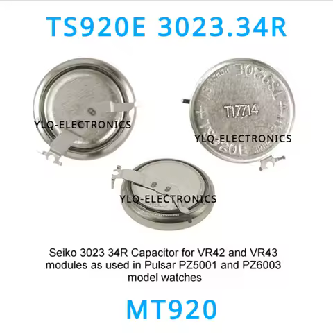 1PC 3023.34R TS920E 3023 34R 3023-34R MT920 Seiko Watch Kinetic Energy Rechargeable Battery for VR42