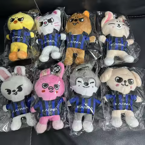 SKZOO Official 10cm Plush Keychain Straykids Kpop Merchandise Cute Animal Dolls with Cloak Design Mi