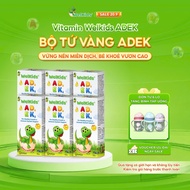 Combo of 6 bottles of WelKids ADEK supplemented with D3K2 combined with Vitamin A and E to help impr