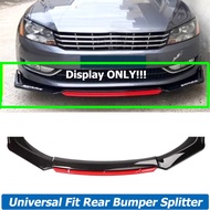 4PCS Front Bumper Lip Spoiler Splitter Diffuser Body Kit Guards Deflector Universal For Volkswagen V