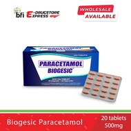 BFI E-Drugstore Biogesic Paracetamol 500mg 20s [LOWEST PRICE]