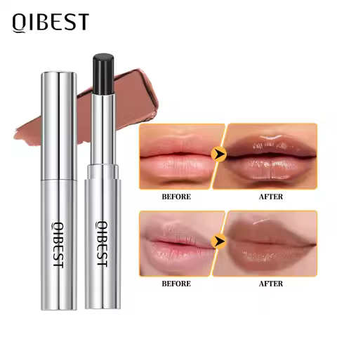 QIBEST Honey Lipstick Nourishing Lip Balm Moisturizing Tinted Lip Plumping Balm Smooth Enhancing Nat