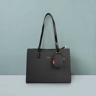 LARRIE Beg Perempuan PU Leather Canvas Tote - F22515-DN01SV