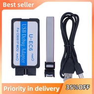 C8051F Emulator 3.3V-5V Downloader Programmer for JTAG /C2 U-EC6/U-EC5/EC3 USB Debug Adapter C8051F0