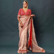 SAREES FABRIC : Heavy Organza Silk  *Work*: Beautiful Designer Sequence Embroidery work of 5mm & 7mm