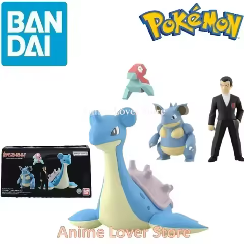 Bandai Original Shokugan POKEMON Scale World Kanto Region Giovanni Lapras Nidoqueen Porygon Anime Fi