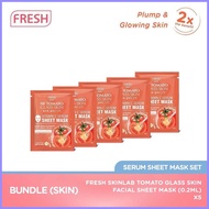 ஐ ۩ ✟ Fresh Skinlab Tomato Glass Skin 10x Vitamin C Serum Sheet Mask (Set of 5)