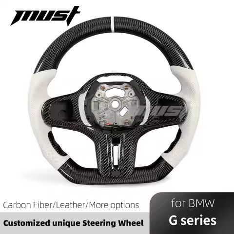 Custom Real Carbon Fiber Steering Wheel for BMW G05 G20 G30 G2X G3X X5 X3M X4M M2 M3 M4 M5 M8 Z4 840