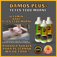 Damos Plus Penggemuk Babi - Vitamin Babi Cepat Besar - Obat Babi Biar Cepat Besar - Penambah Nafsu M