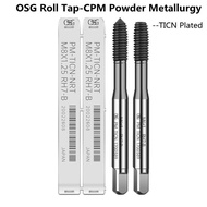 1pc OSG High Quality CPM Powder Metallurgy Extension Taps Roll Tap M1-M12 Flueless Forming Machine P