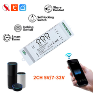 TUYA WIFI RF AutoGate Smart Controller 10A WiFi 2CH 4CH Smart Switch