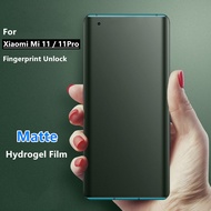 For xiaomi mi11 mi11Pro mi11 ultra lite Matte Screen Protector Frosted Hydrogel Soft Film No Fingerprint Full Coverage Soft Hydrogel Film For Xiaomi mi 11 mi 11 pro Frosted Screen Protector