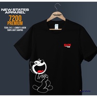 Distro T-Shirt - F3lix The Cat Outline