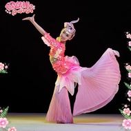 Children's Costumes Female Fish Children's Happy Songs Dance Costumes Xiaohe Style Chirp Fish Leap B