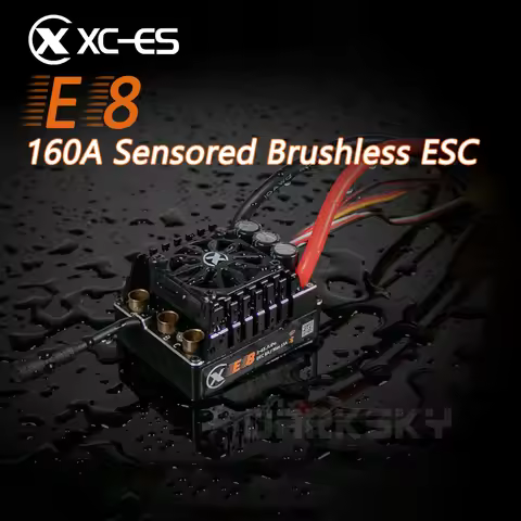XC E8 160A 3-6S Lipo Sensored Brushless ESC for 1/8 1/7 RC Model Car Buggy Truck Accessories