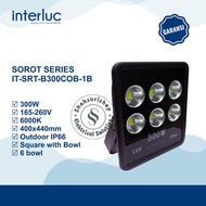 INTERLUC 300 WATT SPOTLIGHT IT-SRT-B300COB-1B 6000K OUTDOOR IP66 SNI
